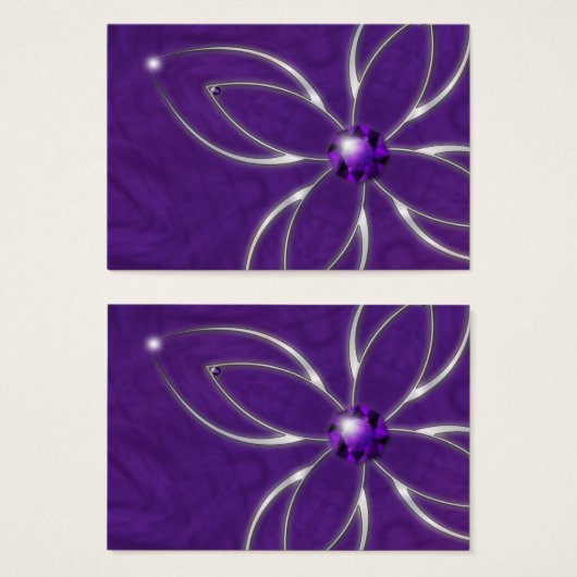 アメジストブックマークで夢 (正面&裏面)