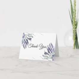 アメジストプラムウォーター葉カラー サンキューカード