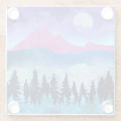 アメジストミストマウンテン ガラスコースター (裏面)