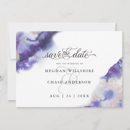 アメジストモダン水彩下出裸足Bride™ (正面)