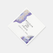 アメジストモダン水彩下出裸足Bride™ スタンダードカクテルナプキン (角)