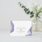 アメジストモダン水彩下出裸足Bride™ 名刺 (スタンド正面)