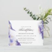 アメジストモダン水彩下出裸足Bride™ 招待状 (スタンド正面)