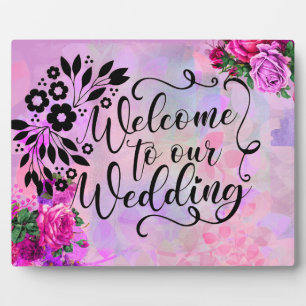 アメジストラズベリ結婚ーズ フォトプラーク