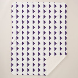 アメジスト三角形、2月の誕生石、紫 シェルパブランケット