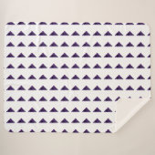 アメジスト三角形、2月の誕生石、紫 シェルパブランケット (正面(横))