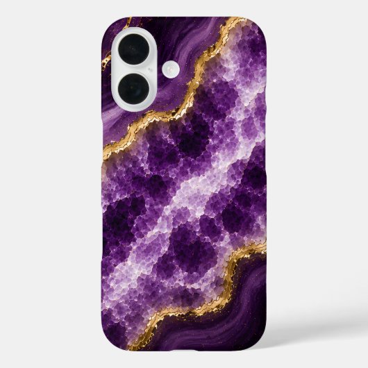 アメジスト大理石ジオード Case-Mate iPhoneケース (裏面)
