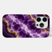 アメジスト大理石ジオード Case-Mate iPhoneケース (裏面 (横))