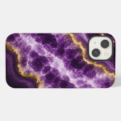 アメジスト大理石ジオード iPhoneケース (裏面横)
