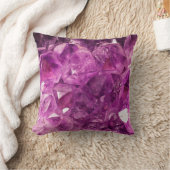 アメジスト宝石イメージシャイニーとスパークリー クッション (ブランケット)