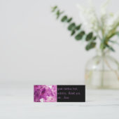 アメジスト宝石イメージシャイニーとスパークリー スキニー名刺 (スタンド正面)