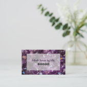 アメジスト宝石クリスタルジュエリー設計者 名刺 (スタンド正面)