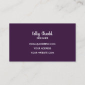 アメジスト宝石クリスタルジュエリー設計者 名刺 (裏面)