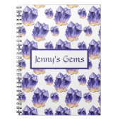 アメジスト宝石ノート ノートブック (正面)