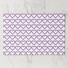 アメジスト宝石ハート紫 ペーパーパッド