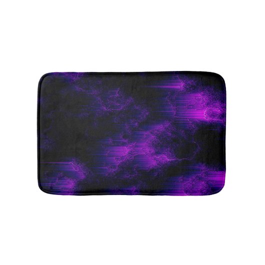 アメジスト抽象芸術 バスマット (正面)