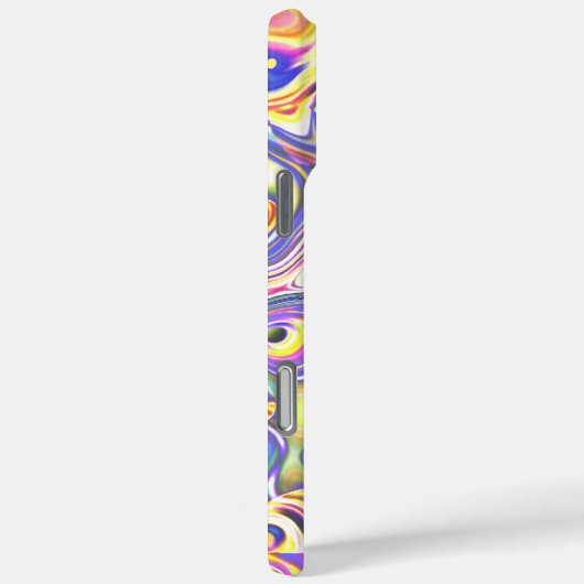 アメジスト数々の色アメーバ模様 Case-Mate iPhoneケース (裏面 / 右)