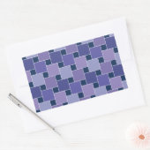 アメジスト正方形 長方形シール (封筒)