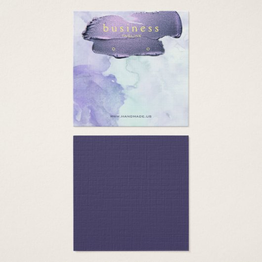 アメジスト水彩及び金ゴールドイヤリング表示 (正面&裏面)