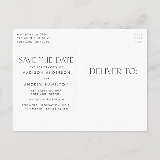 アメジスト水彩水晶の写真の保存日付 案内ポストカード (裏面)