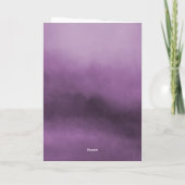 アメジスト水彩結晶フォト卒業 サンキューカード (裏面)