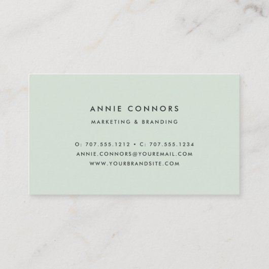 アメジスト牡丹 |水彩フローラ 名刺 (裏面)