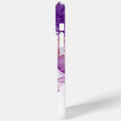 アメジスト王室のゴールドグリッター水の色カスタマイズ可能 Case-Mate iPhoneケース (裏面 / 左)