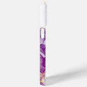 アメジスト王室のゴールドグリッター水の色カスタマイズ可能 Case-Mate iPhoneケース (裏面 / 右)