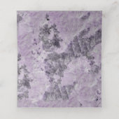 アメジスト紫の大理石結婚の折り畳まれた護衛 プレイスカード (内部開封)