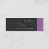 アメジスト紫はっきりした スキニー名刺 (裏面)