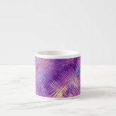 アメジスト紫色の結晶ゲルテクスチャ エスプレッソカップ (正面)