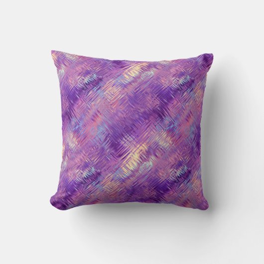 アメジスト紫色の結晶ゲルテクスチャ クッション (正面)
