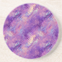 アメジスト紫色の結晶ゲルテクスチャ コースター