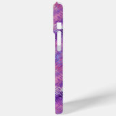 アメジスト紫色の結晶ゲルテクスチャ Case-Mate iPhoneケース (裏面 / 左)