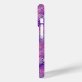 アメジスト紫色の結晶ゲルテクスチャ Case-Mate iPhoneケース (裏面 / 左)