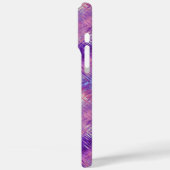 アメジスト紫色の結晶ゲルテクスチャ Case-Mate iPhoneケース (裏面 / 左)