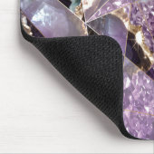 アメジスト結モダン晶エレガント マウスパッド (コーナー)