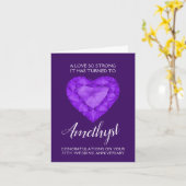 アメジスト結婚のアニバーサリーラブが強い カード (黄色い花)