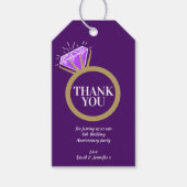 アメジスト結婚の記念日感謝していの指輪 ギフトタグ (正面)