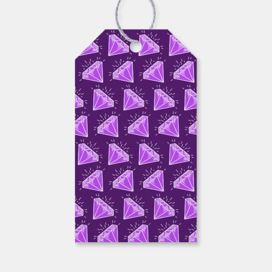 アメジスト結婚の記念日感謝していの指輪 ギフトタグ (裏面)