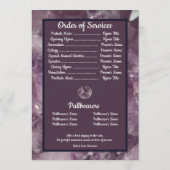 アメジスト結晶の写真と引用文 プログラム (裏面)