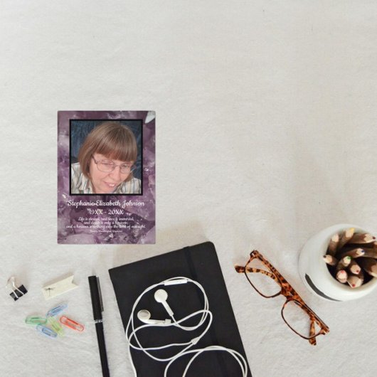 アメジスト結晶の写真と引用文 プログラム