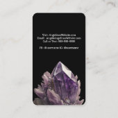 アメジスト結晶クラスター 名刺 (裏面)