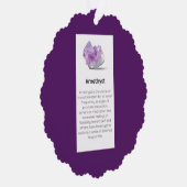 アメジスト結晶意味ジュエリー表示ギフトラベル オーナメントカード (右)