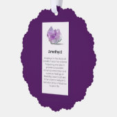 アメジスト結晶意味ジュエリー表示ギフトラベル オーナメントカード (左)