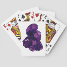 アメジスト結晶石スケッチトランプ