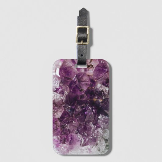 アメジスト結晶 ラゲッジタグ (正面縦)