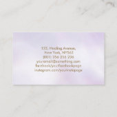 アメジスト蓮の黄金の種子 名刺 (裏面)