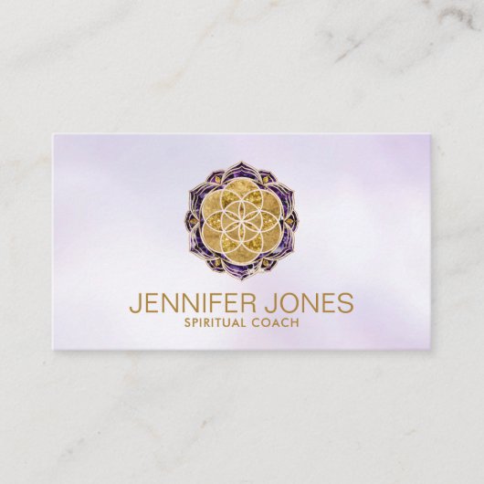 アメジスト蓮の黄金の種子 名刺 (正面)