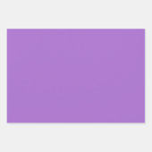 アメジスト薄紫ラベンダーパープルシェード3トーン ラッピングペーパーシート (正面3)